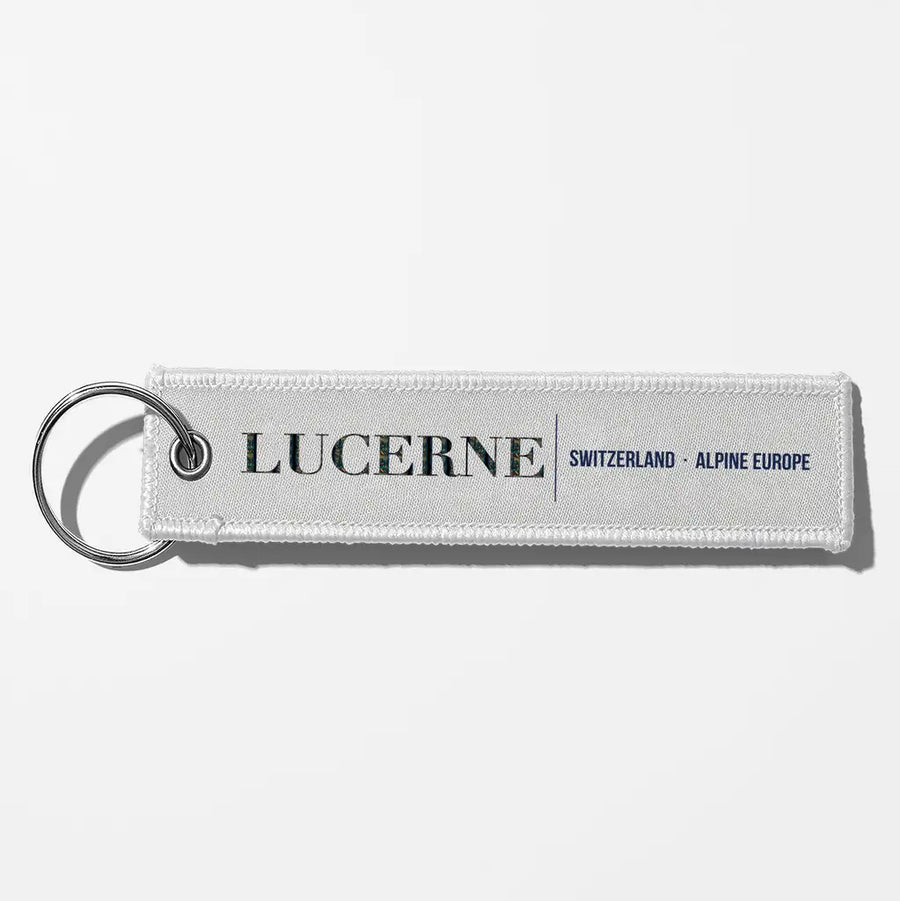 Lucerne City Series Aviator Key Chains - White