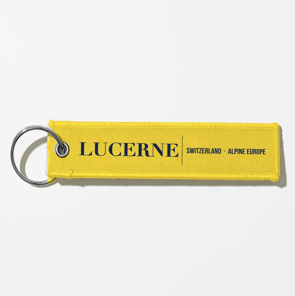Lucerne City Series Aviator Key Chains - Yellow