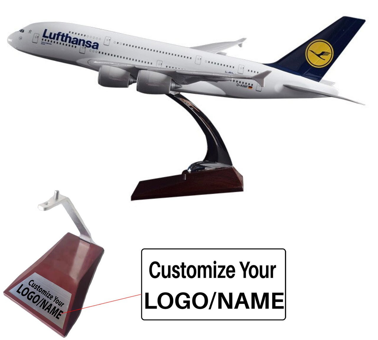 Lufthansa Airbus A380 Airplane Model (Handmade 45CM)