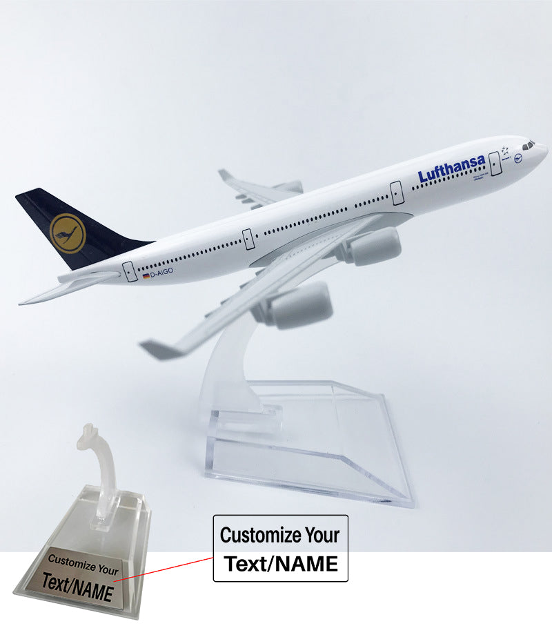 Lufthansa Germany Airbus A340 Airplane Model (16CM)