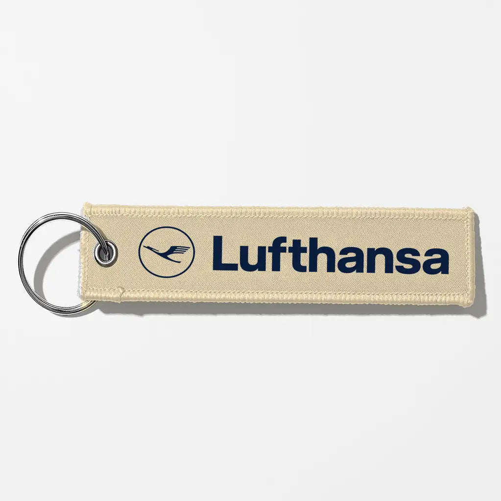 Lufthansa Crew & Staff Tag Key Chains - Beige