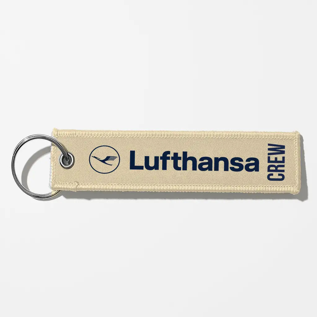 Lufthansa Crew & Staff Tag Key Chains - Beige - Crew