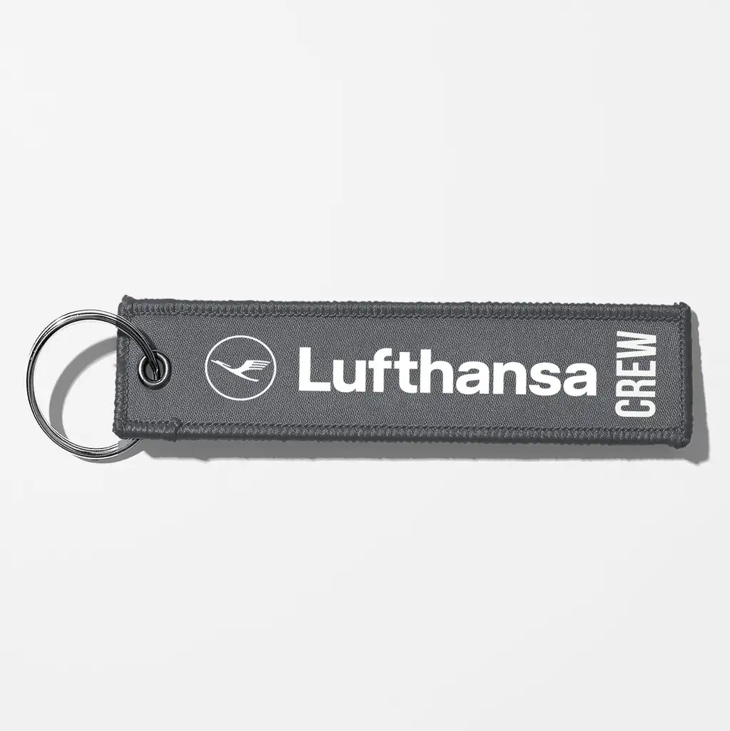 Lufthansa Crew & Staff Tag Key Chains - Gray - Crew