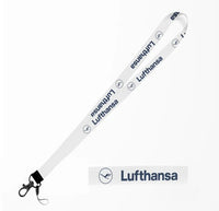 Thumbnail for Lufthansa Airlines lanyard - white
