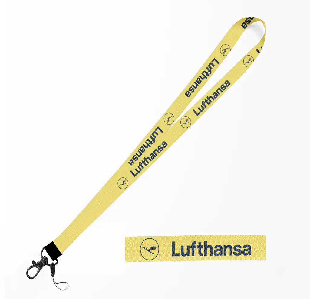 Lufthansa Airlines lanyard - yellow