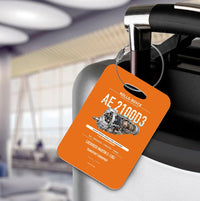 Thumbnail for AE 2100D3 Luggage Tag design on orange luggage tag