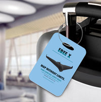Thumbnail for AgEagle eBee X Luggage Tag design on light blue luggage tag