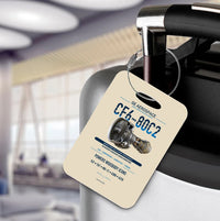 Thumbnail for CF6-80C2 Luggage Tag design on beige luggage tag