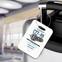 Thumbnail for CT7-9B Luggage Tag design on white luggage tag