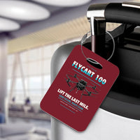 Thumbnail for DJI FlyCart 100 Luggage Tag design on dark red luggage tag