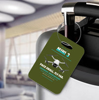 Thumbnail for DJI Mini 3 Luggage Tag design on green army luggage tag