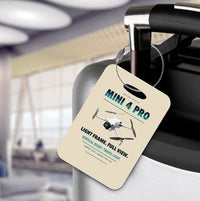Thumbnail for DJI Mini 4 Pro Luggage Tag design on beige luggage tag