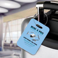 Thumbnail for DJI Mini 4 Pro Luggage Tag design on light blue luggage tag