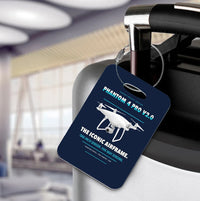 Thumbnail for DJI Phantom 4 Pro V2.0 Luggage Tag design on navy blue luggage tag