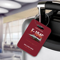 Thumbnail for F-104C STARFIGHTER Luggage Tag design on dark red luggage tag