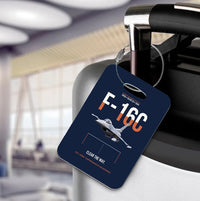 Thumbnail for F-16C FIGHTING FALCON Luggage Tag design on navy blue luggage tag