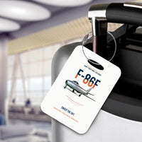 Thumbnail for F-86F SABRE Luggage Tag design on white luggage tag