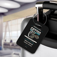 Thumbnail for GP7200 Luggage Tag design on black luggage tag