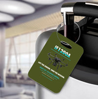 Thumbnail for Inspired Flight IF1200A Luggage Tag design on green army luggage tag