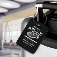 Thumbnail for M250-B17F Luggage Tag design on black luggage tag