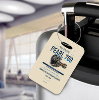 Thumbnail for PEARL 700 Luggage Tag design on beige luggage tag