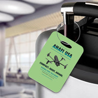 Thumbnail for Parrot ANAFI USA Luggage Tag design on light green luggage tag