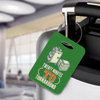 Thumbnail for SIGNAL 271 - Twenty Minutes To Turnaround - Luggage Tag design on green luggage tag