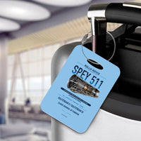 Thumbnail for SPEY 511 Luggage Tag design on light blue luggage tag