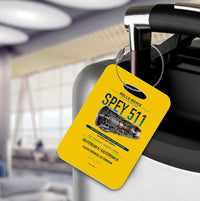 Thumbnail for SPEY 511 Luggage Tag design on yellow luggage tag