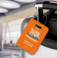 Thumbnail for Saab 340B Luggage Tag design on orange luggage tag