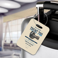 Thumbnail for TRENT 700 Luggage Tag design on beige luggage tag