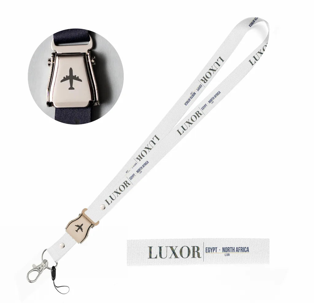 Luxor City Series seat belt lanyard - white