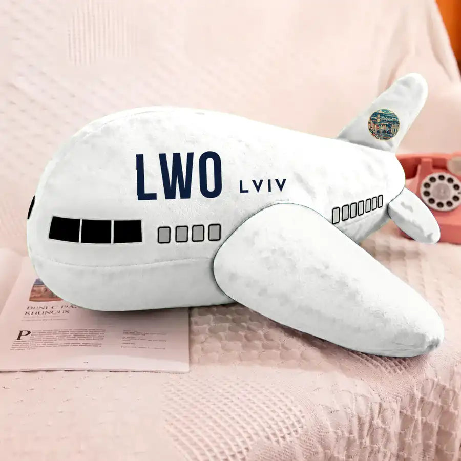 Lviv Danylo Halytskyi International Airport (LWO) - Airplane Pillows - White