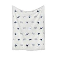 Thumbnail for Chennai International Airport (MAA) Bedding Sets & Blankets - Blanket - Pattern - White
