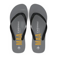 Thumbnail for Chennai International Airport (MAA) Slippers & Flip Flops - Slippers - Flip Flops - Code - Gray