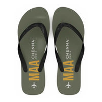 Thumbnail for Chennai International Airport (MAA) Slippers & Flip Flops - Slippers - Flip Flops - Code - Green Army