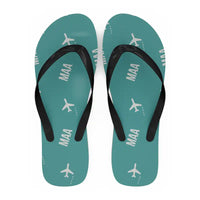 Thumbnail for Chennai International Airport (MAA) Slippers & Flip Flops - Slippers - Flip Flops - Pattern - Turquoise