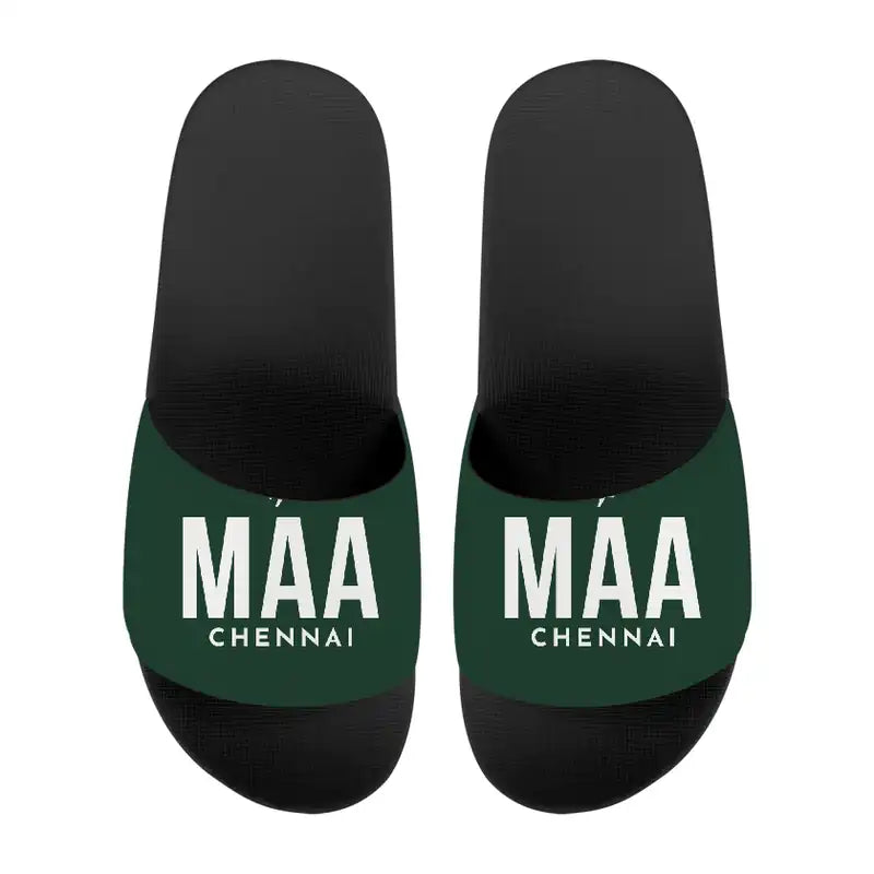 Chennai International Airport (MAA) Slippers & Flip Flops - Slippers - Sport - Code - Dark Green