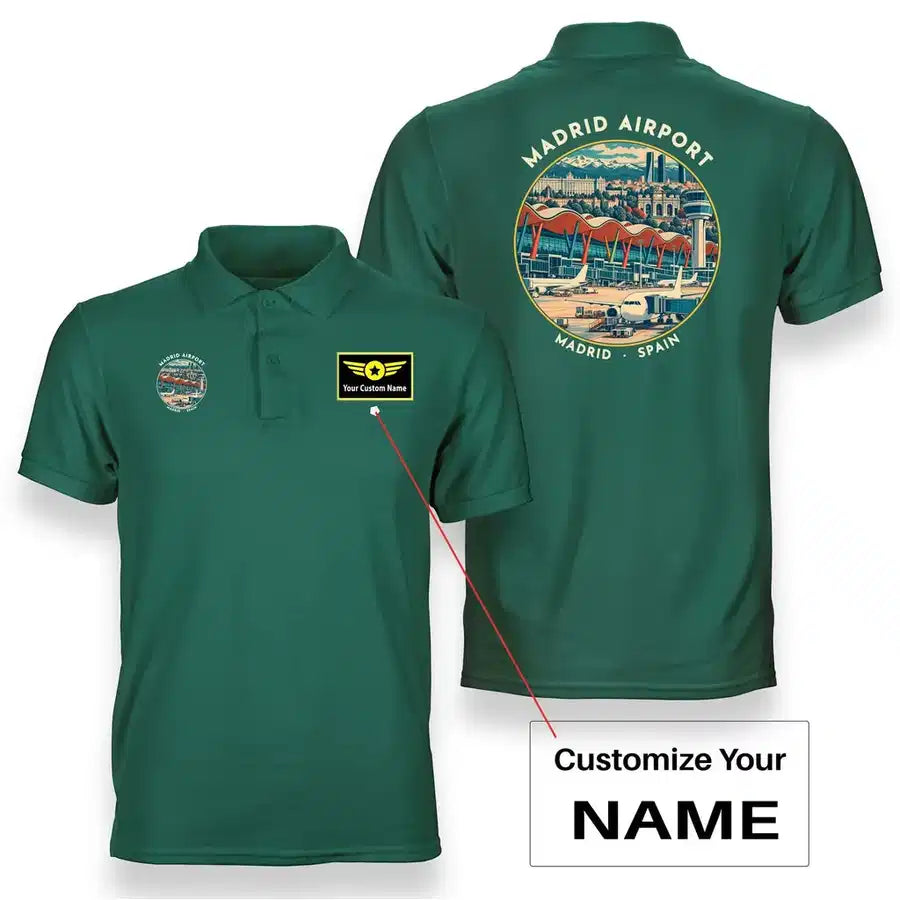 MAD - Badge - Double-Side Polo - Green + Name