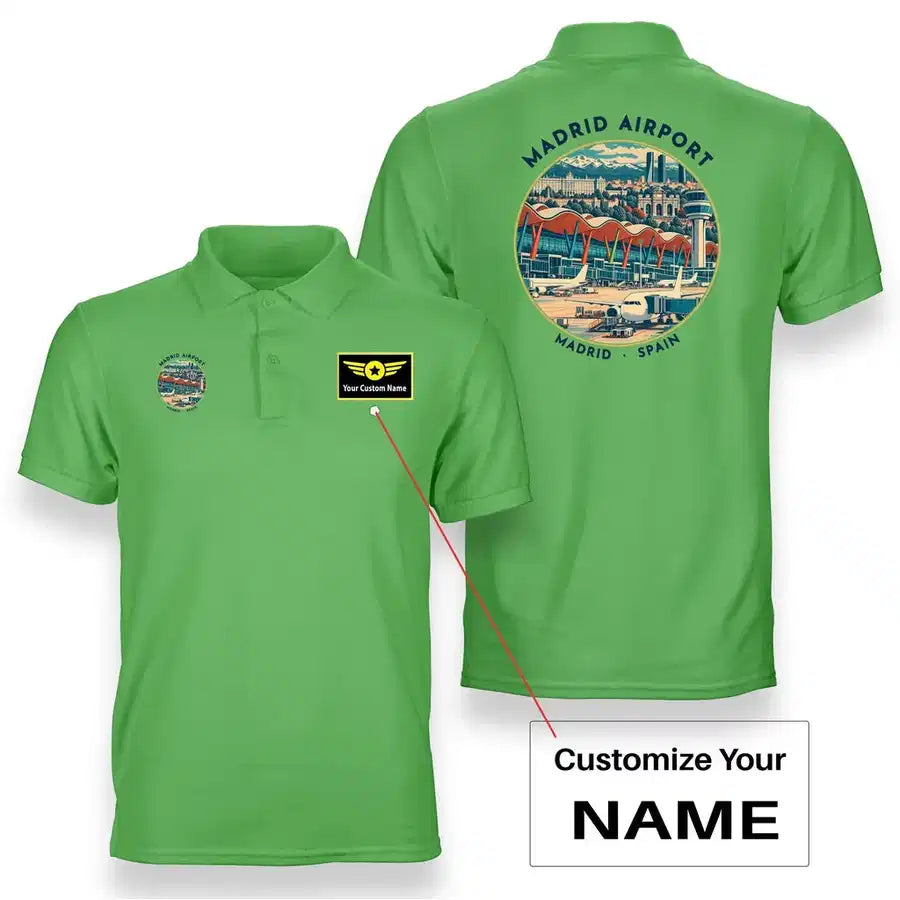 MAD - Badge - Double-Side Polo - Light Green + Name