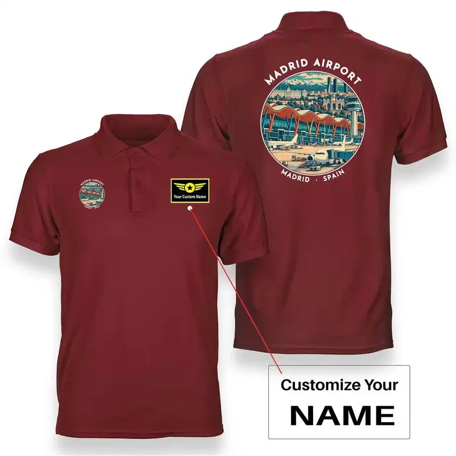 MAD - Badge - Double-Side Polo - Red + Name