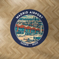 Thumbnail for Adolfo Suarez Madrid-Barajas Airport (MAD) Carpets - Carpet Round - Badge - Dark Blue