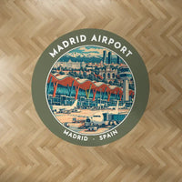 Thumbnail for Adolfo Suarez Madrid-Barajas Airport (MAD) Carpets - Carpet Round - Badge - Green Army
