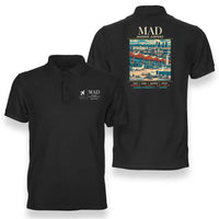 Thumbnail for MAD - Poster - Double-Side Polo - Black