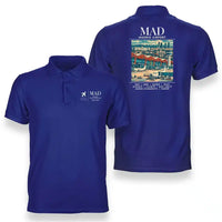 Thumbnail for MAD - Poster - Double-Side Polo - Blue