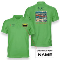 Thumbnail for MAD - Poster - Double-Side Polo - Light Green + Name