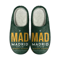 Thumbnail for Adolfo Suarez Madrid-Barajas Airport (MAD) Slippers & Flip Flops - Slippers - Cotton - Code - Same - Dark Green
