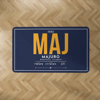 Thumbnail for Majuro Marshall Islands International Airport (MAJ) Carpets - Carpet Rectangle - ID Tag - Dark Blue