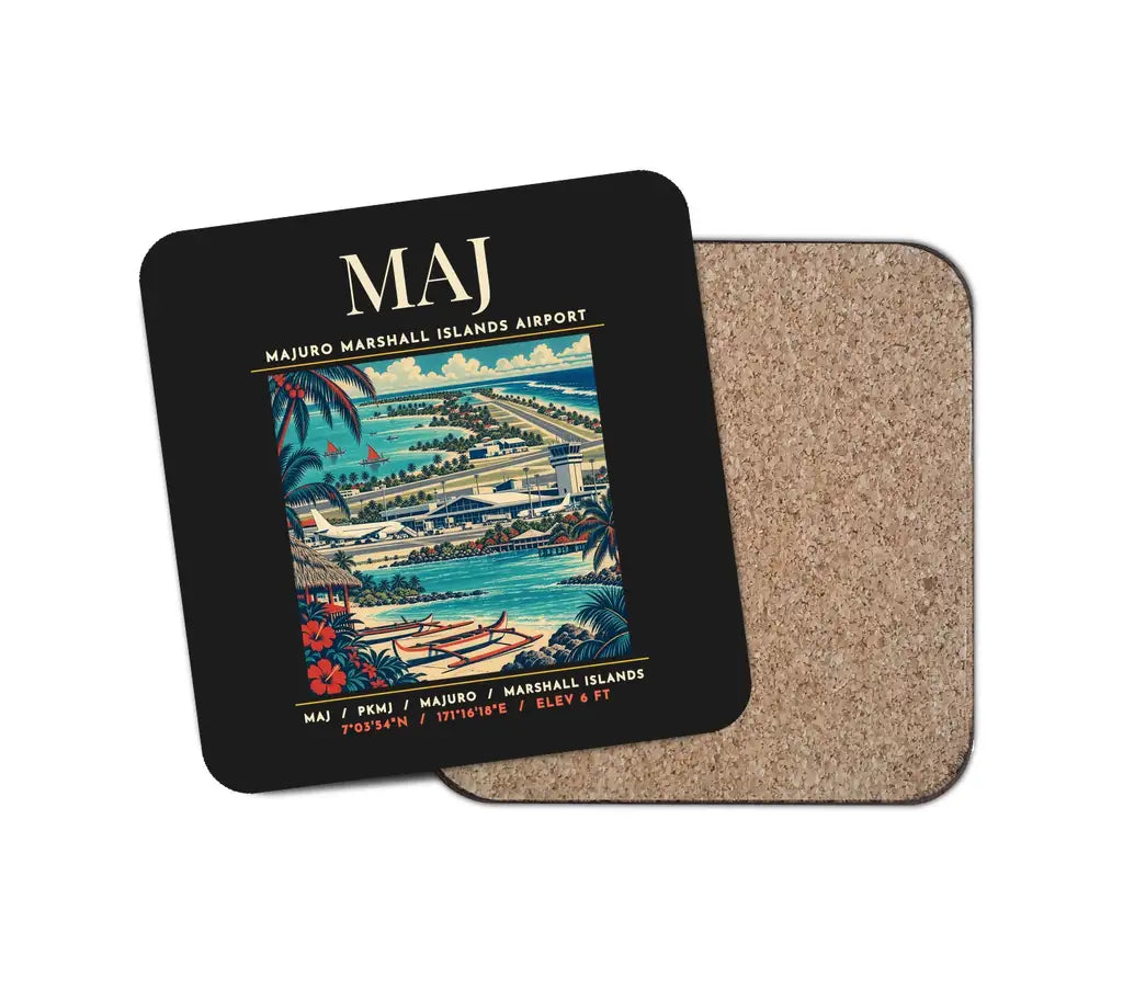 MAJ - Poster - Coaster - Black