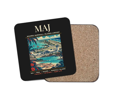 MAJ - Poster - Coaster - Black